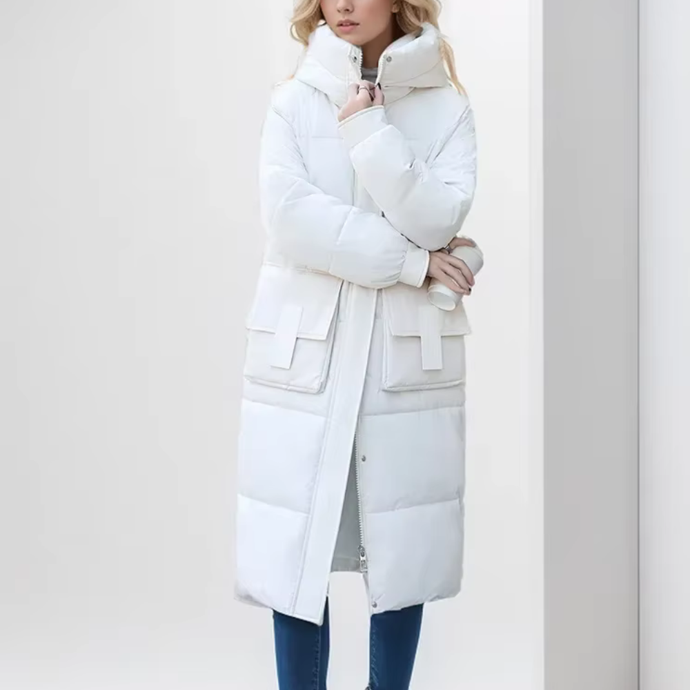 ModeGeist | wattierte Jacke - Winterjacke mit Kapuze und Taschen