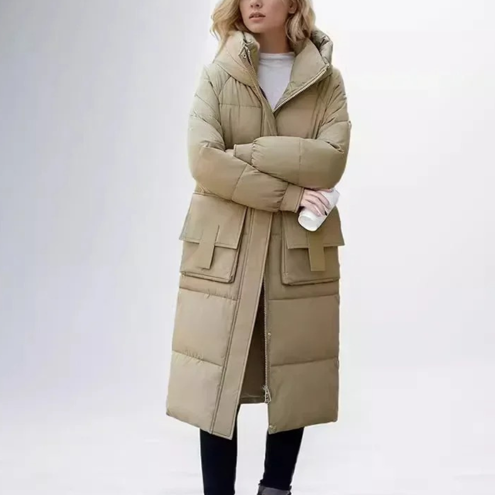 ModeGeist | wattierte Jacke - Winterjacke mit Kapuze und Taschen