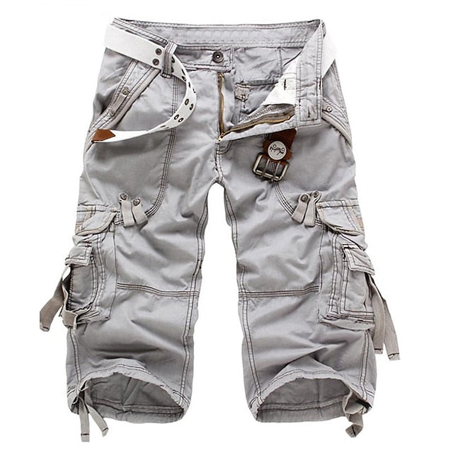 Sommer-Cargo-Caprihose mit geradem Schnitt - Zachariasus