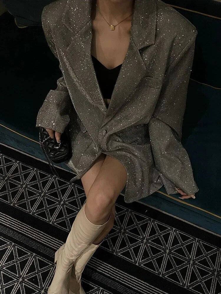 ModeGeist | Glitter Blazer