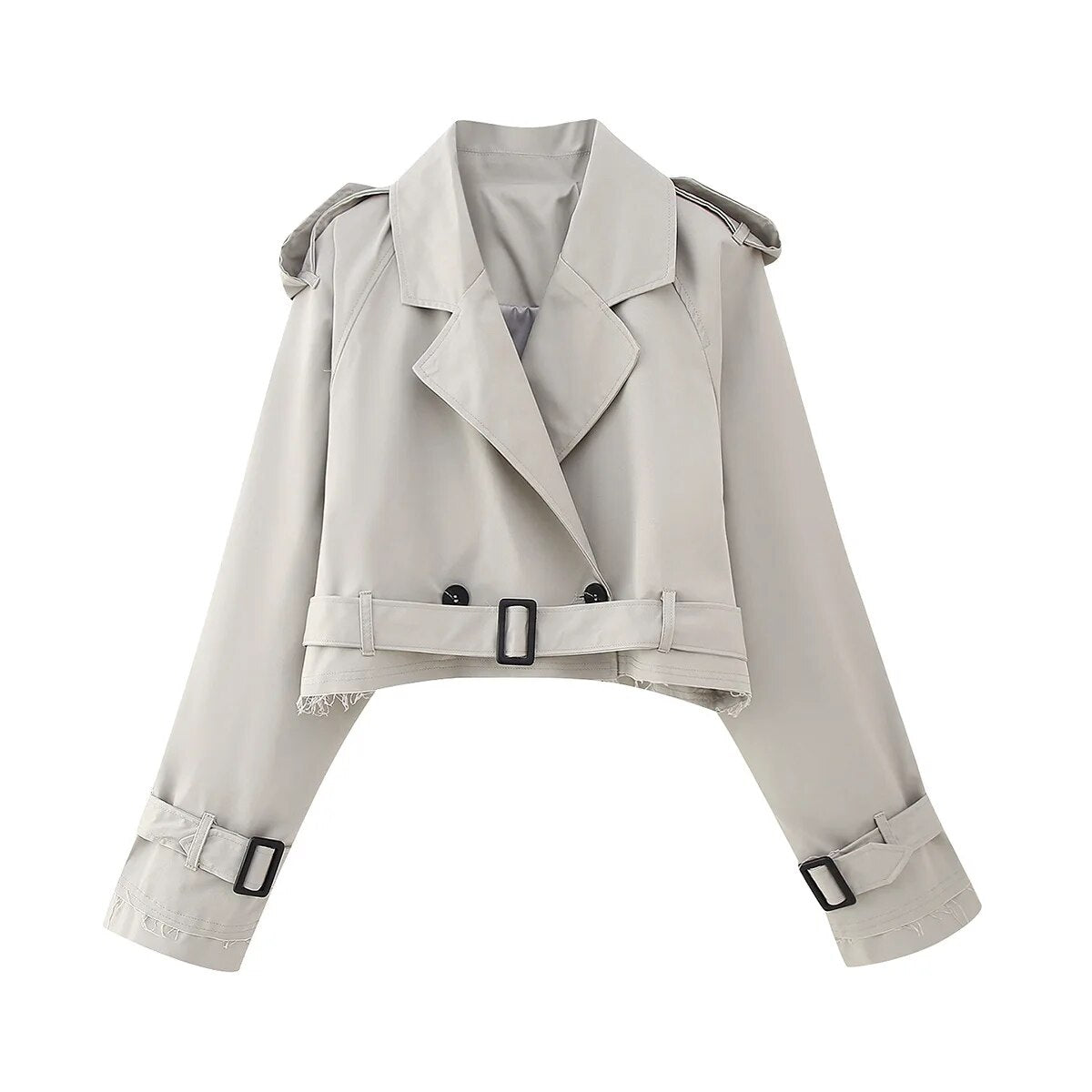 ModeGeist | Cropped Trenchcoat - Stilvoll & Vintage