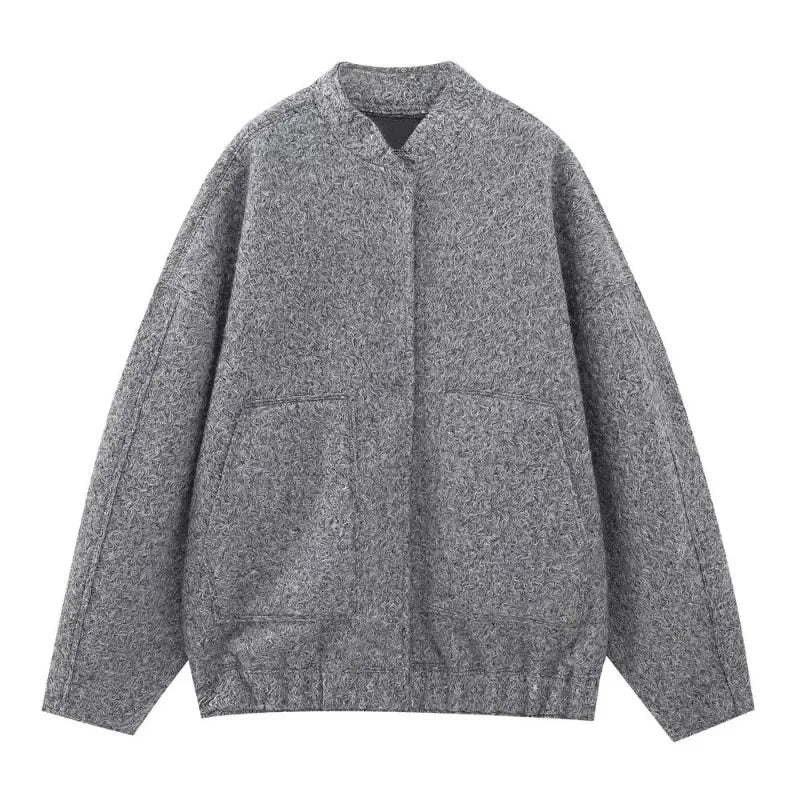 ModeGeist | Flauschige Übergroß Jacke mit Taschen