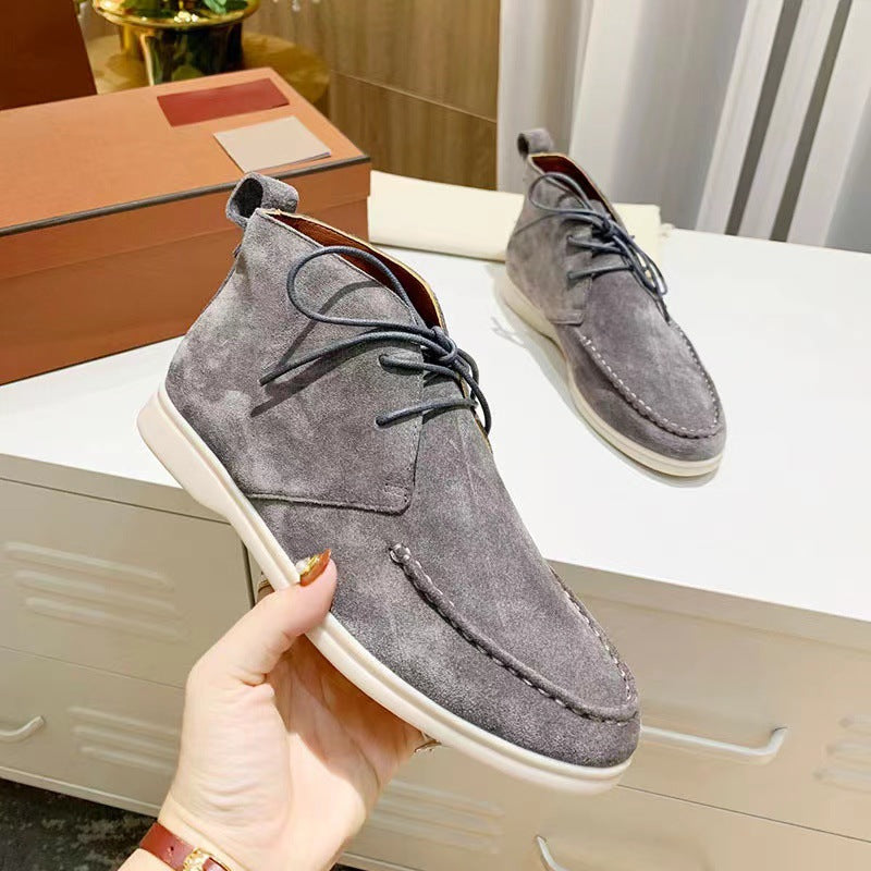 ModeGeist | Schnürflache Kurzstiefel