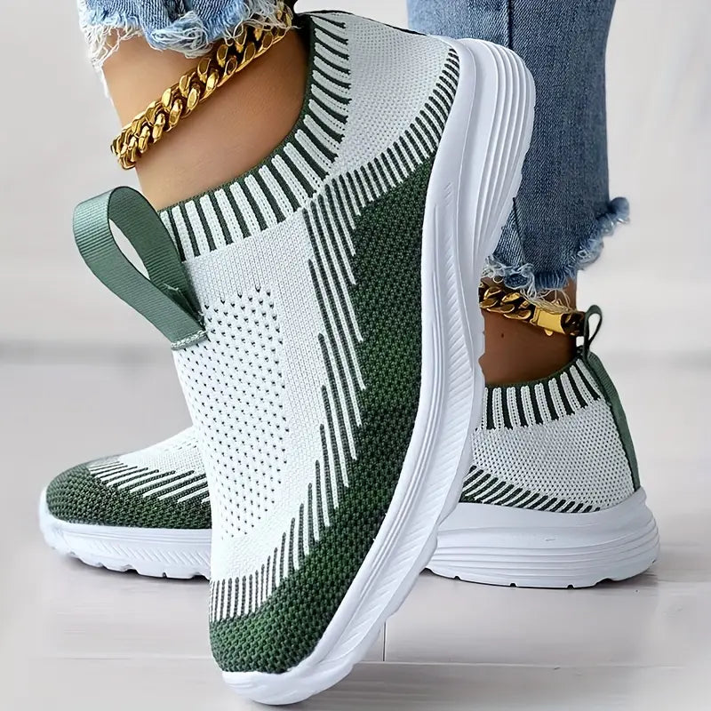 CLAIRE Damen-Strick Sneaker: Stilvolle Casual Schuhe