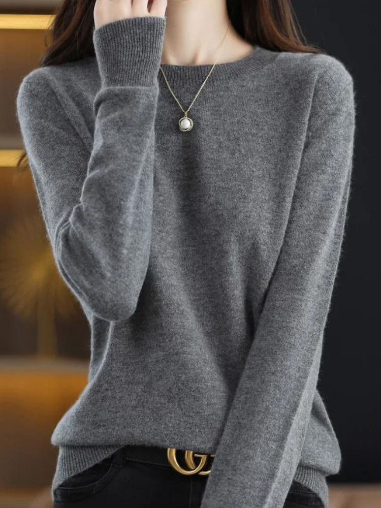 ModeGeist | Pullover - Stylischer weicher Langarm-Strickpullover