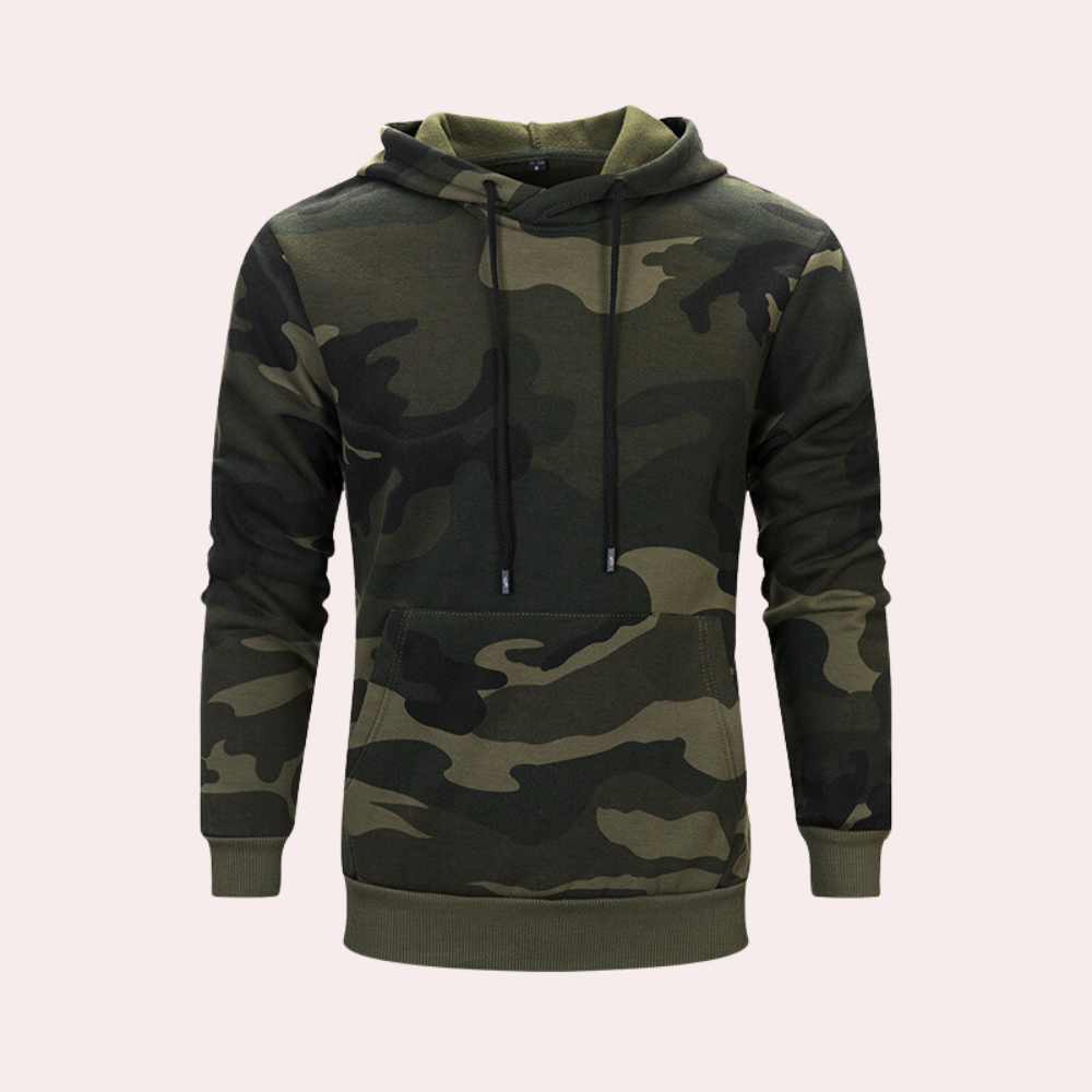 Fudus Kapuzenpullover: bedruckt, Langarm, verstellbare Kapuze, Taschen