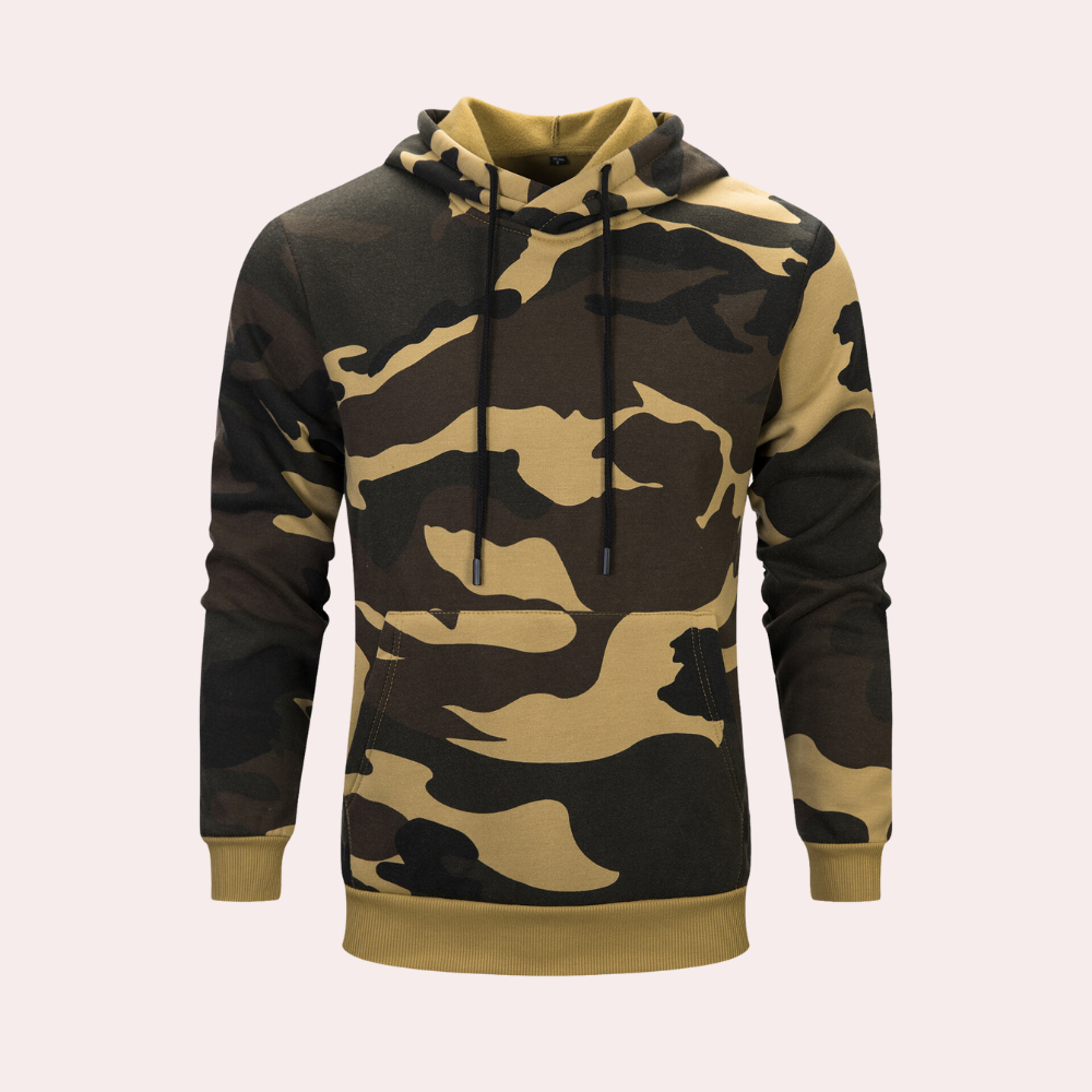 Fudus Kapuzenpullover: bedruckt, Langarm, verstellbare Kapuze, Taschen