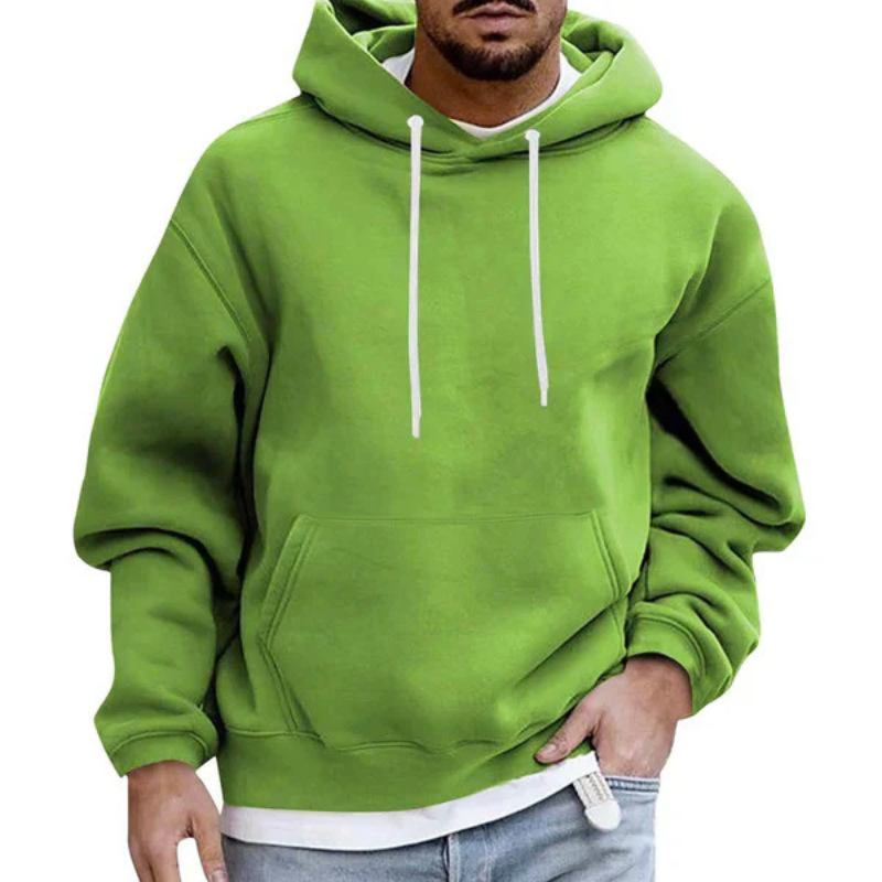 Fudus: Bequemer, großer Kapuzenpullover mit langen Ärmeln und Taschen