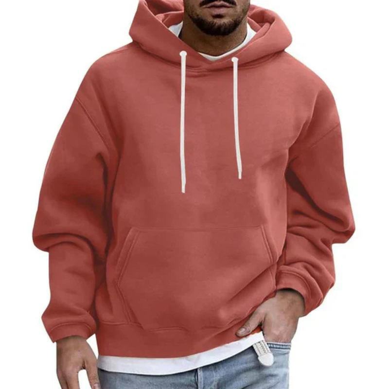 Fudus: Bequemer, großer Kapuzenpullover mit langen Ärmeln und Taschen