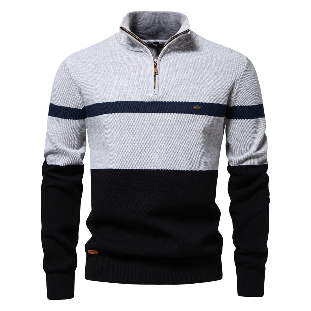 Herren-Pullover mit 1/4-Reißverschluss „Tomas“