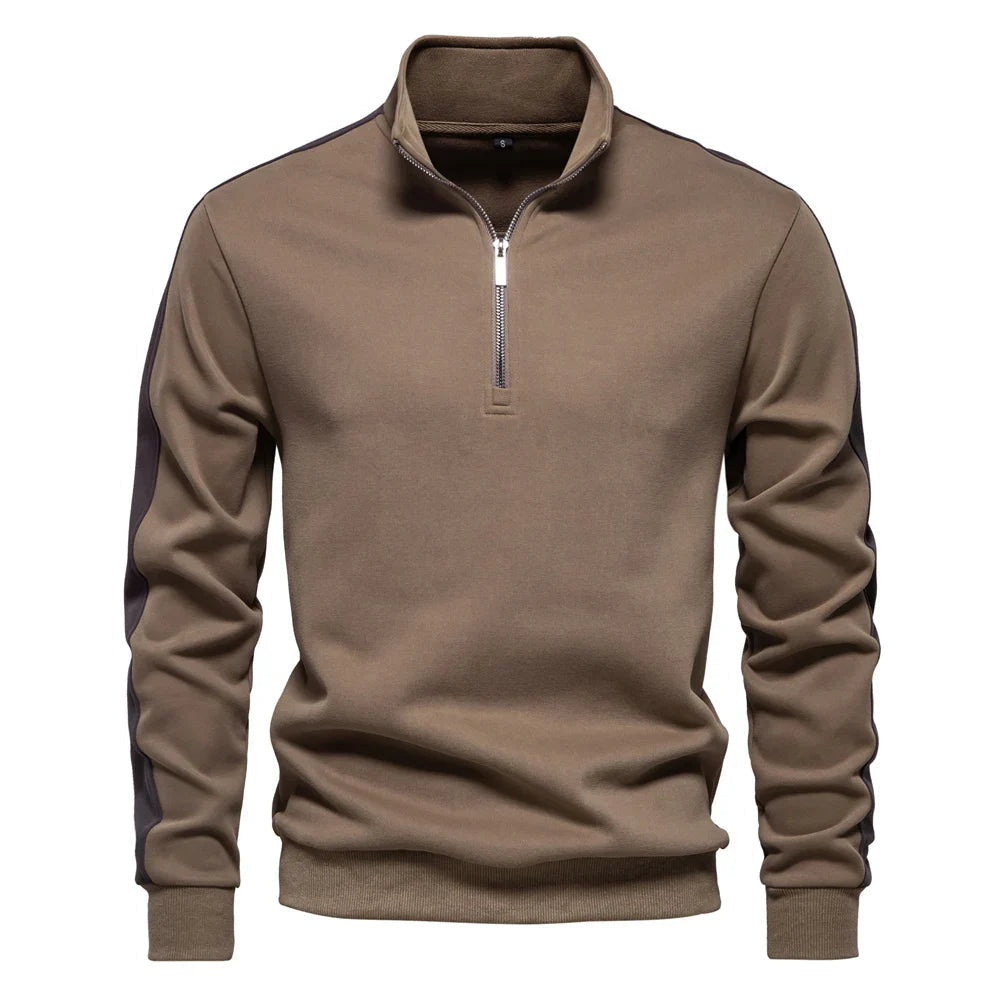 Herren-Pullover mit 1/4-Reißverschluss - Eugen