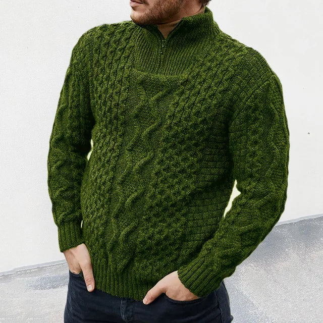 Entspannter Rollkragenpullover für Herren – Aaron