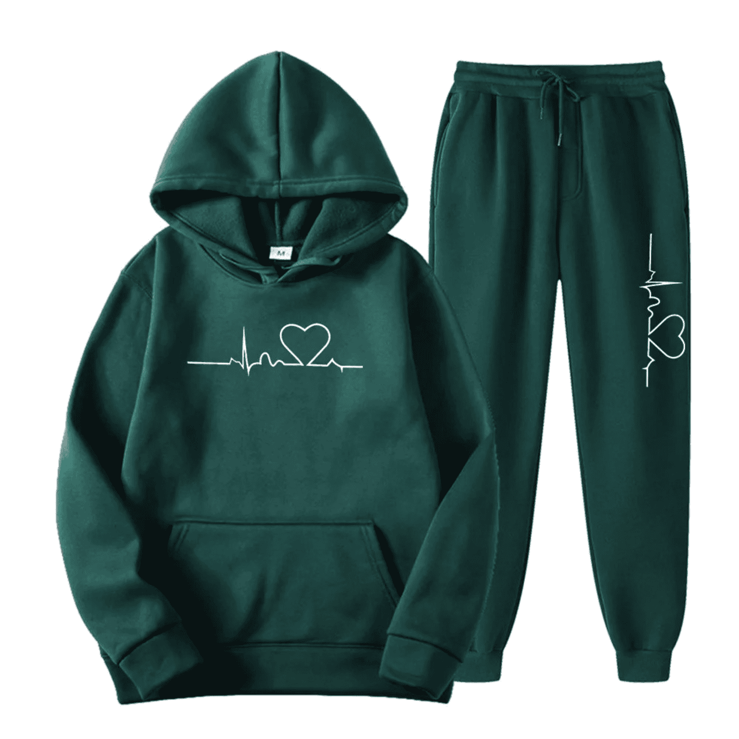 ModeGeist | Damen Kapuzenpullover Trainingsanzug Satz mit Druck