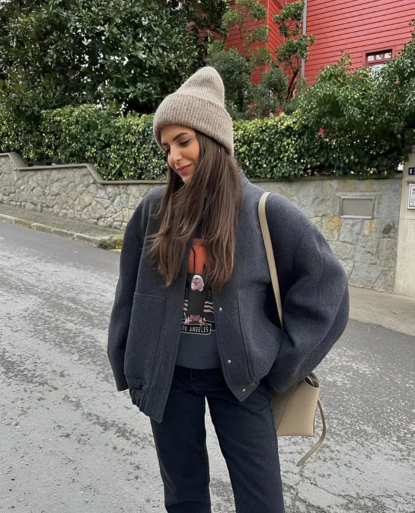 ModeGeist | Wollmischung Übergröße Jacke