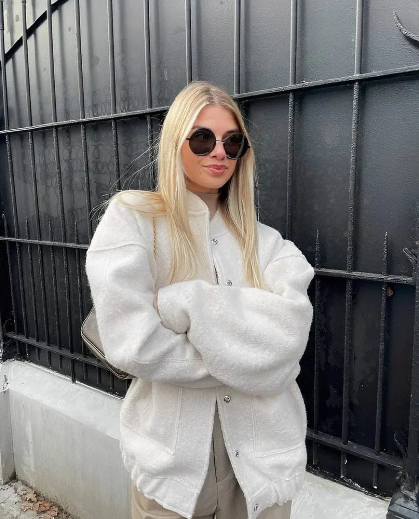 ModeGeist | Wollmischung Übergröße Jacke