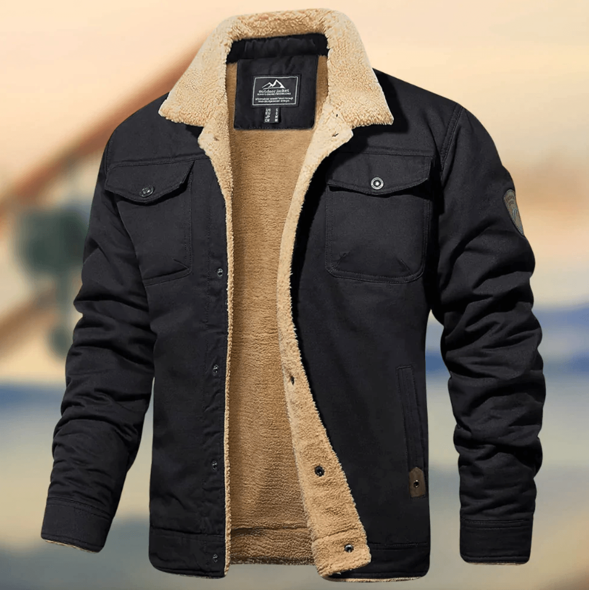 ModeGeist | Warme Herrenjacke mit Kragen
