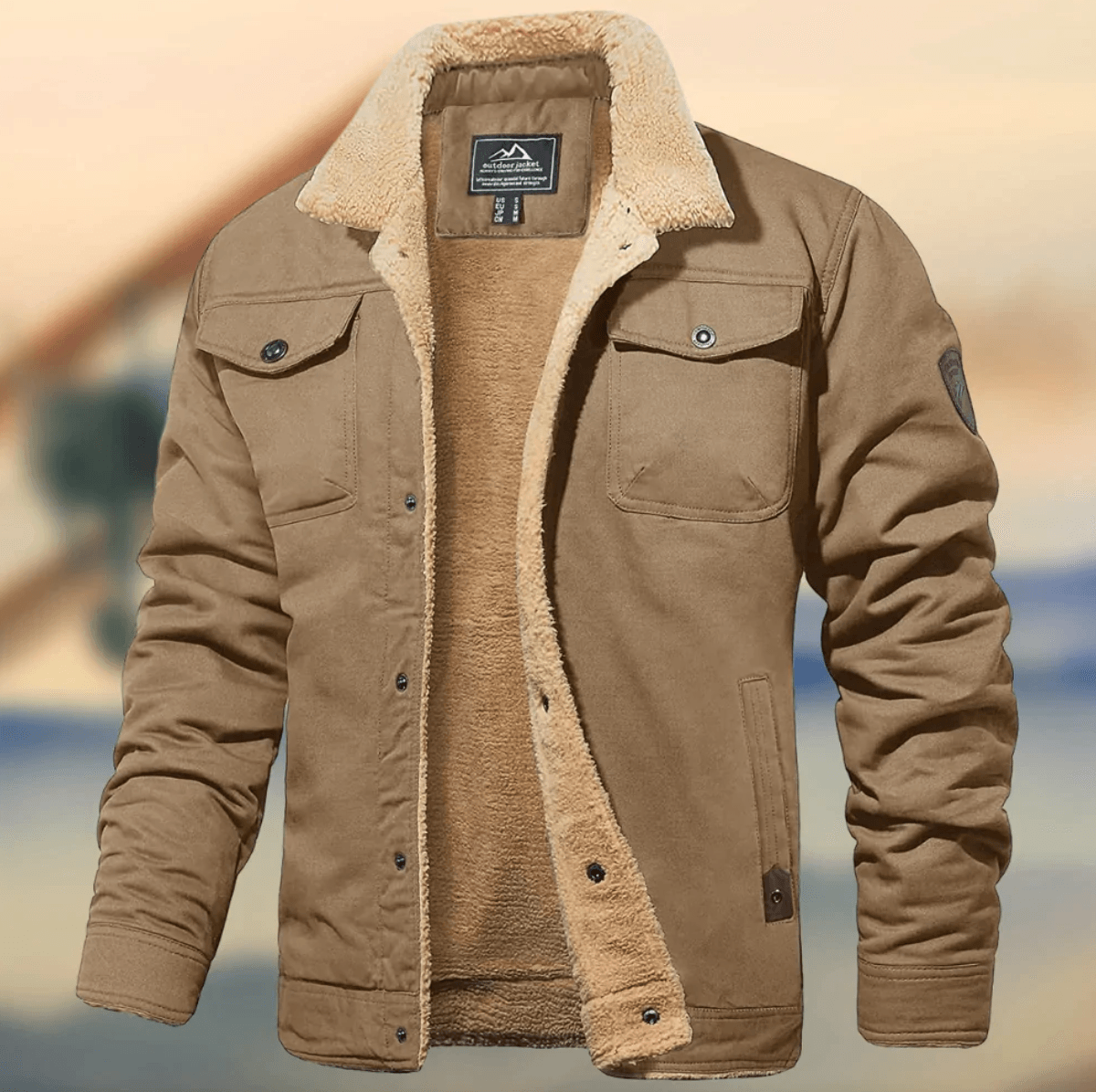 ModeGeist | Warme Herrenjacke mit Kragen