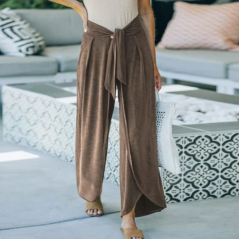 SARAH – Langer Hose mit Gürtel