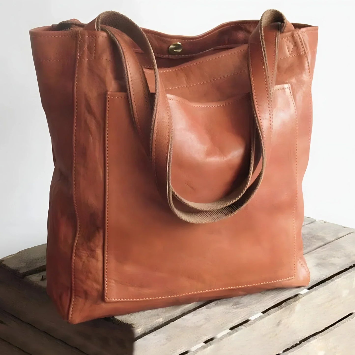 Luxuriöse Vintage Ledertasche Bonafita April