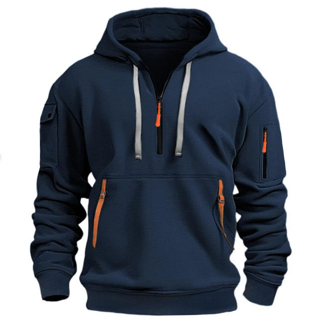 ModeGeist | Herren Sweatshirt mit Kapuze und Taschen