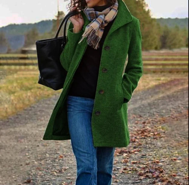 ModeGeist | Langer Trenchcoat Für Damen Im Winter Warm
