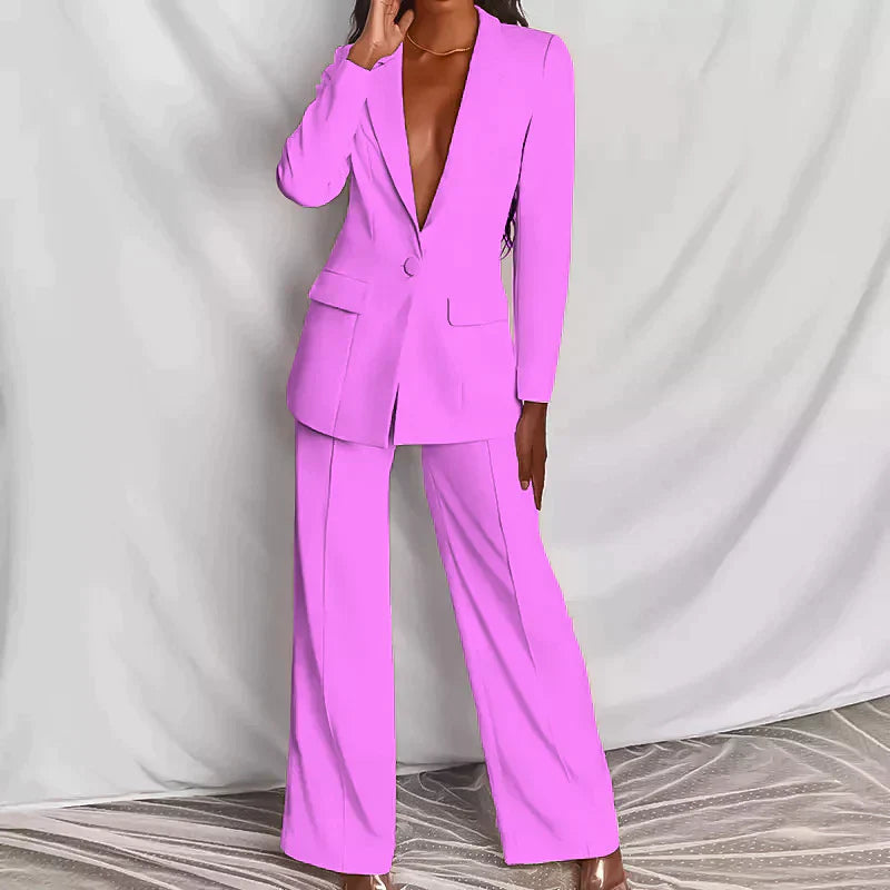 Edler Blazer und elegante Hose im stilvollen Set