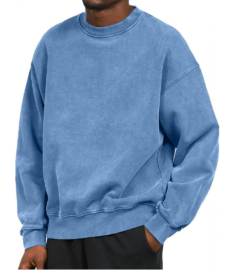 ModeGeist | Lässiges Sweatshirt mit Rundhalsausschnitt Baumwolle Weich und Bequem