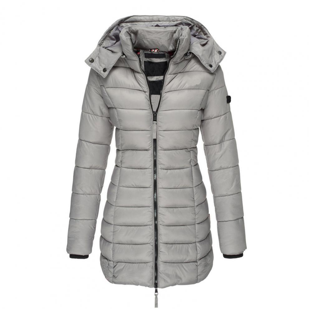 ModeGeist | Warme Slimfit Winterjacke mit Kapuze Damen Winterjacke Regular Fit Belle Couture Essential Wärme