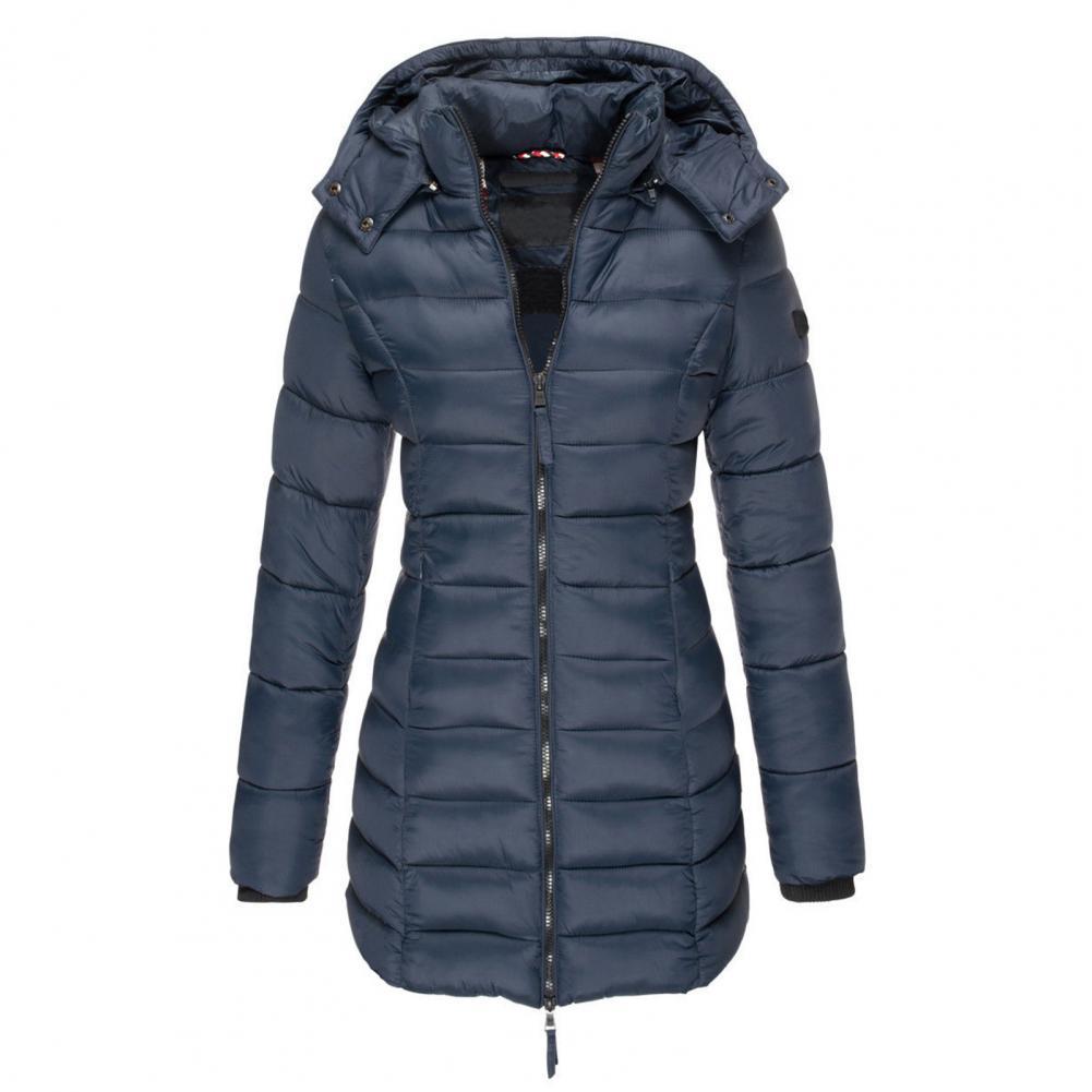 ModeGeist | Warme Slimfit Winterjacke mit Kapuze Damen Winterjacke Regular Fit Belle Couture Essential Wärme