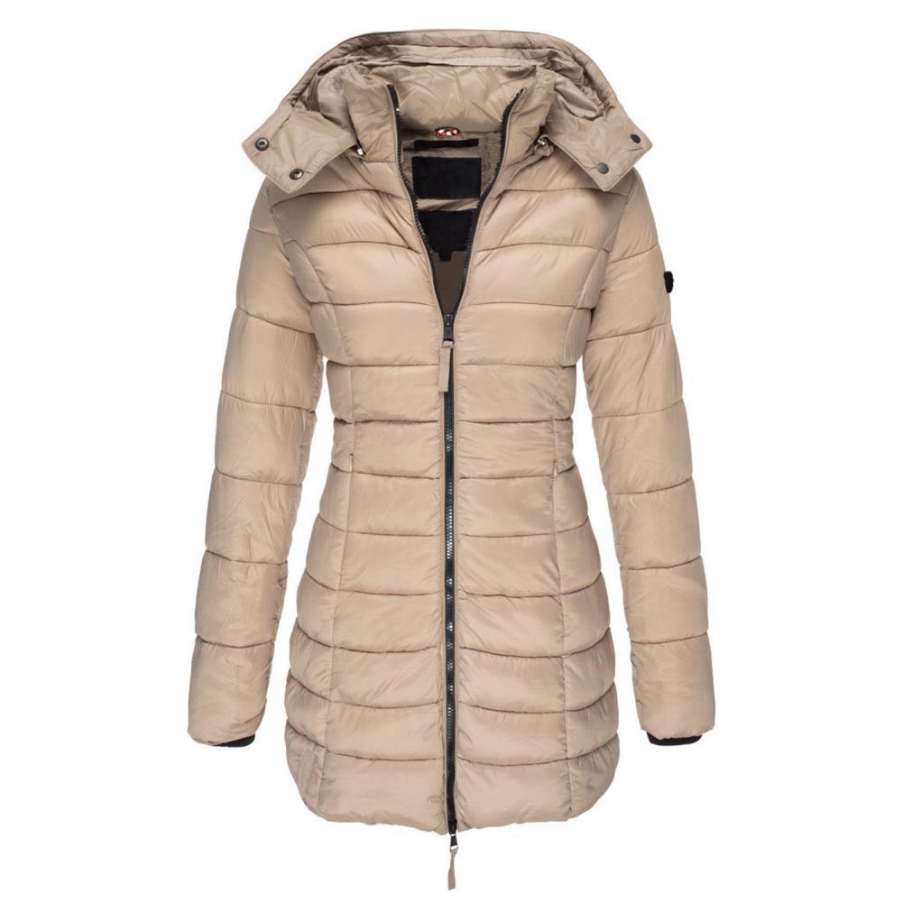 ModeGeist | Warme Slimfit Winterjacke mit Kapuze Damen Winterjacke Regular Fit Belle Couture Essential Wärme