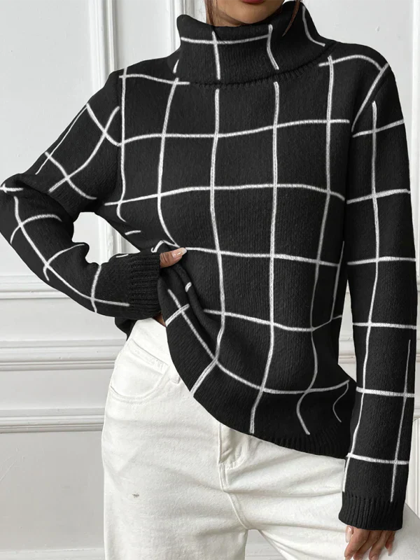 ModeGeist | Hochkragen-Jersey für Damen für Herbst und Winter