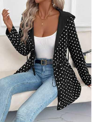 MODEGEIST Damen Wendejacke Leopardenmuster Vielseitig