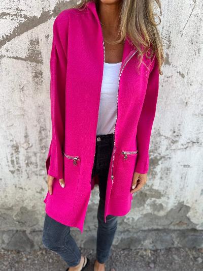 ModeGeist | Moderne Lange Jacke für Frauen Elegant und Bequem