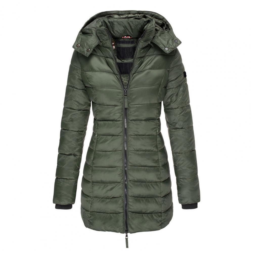 ModeGeist | Warme Slimfit Winterjacke mit Kapuze Damen Winterjacke Regular Fit Belle Couture Essential Wärme