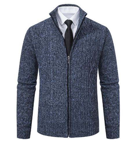 ModeGeist | Strickcardigan mit Reißverschluss und Muster Acryl Bequem und Warm