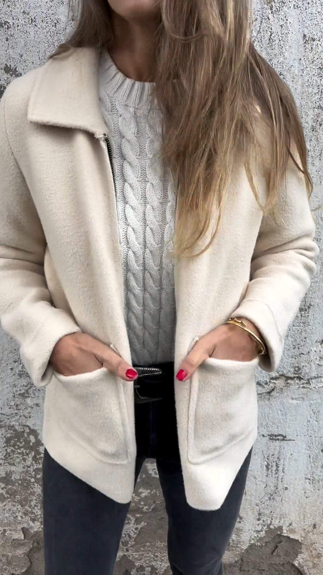 ModeGeist | Slim Jacket With Pockets For Women
