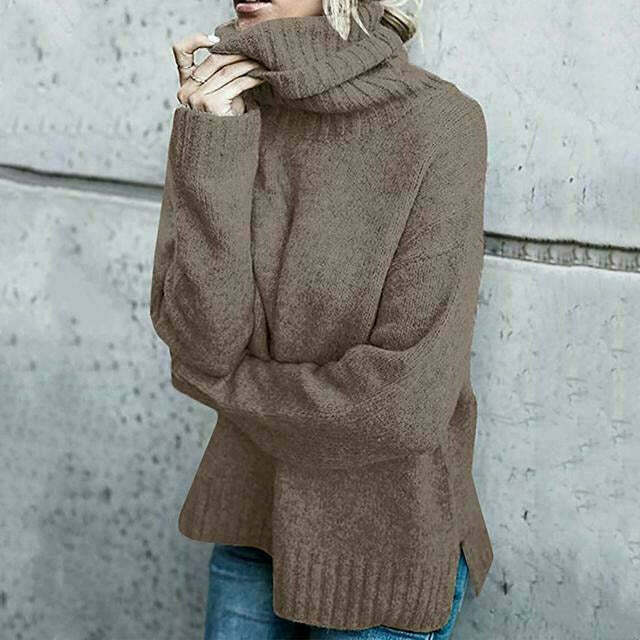 ModeGeist | Übergroßer Rollkragenpullover Für Damen Herrlich Warm & Lässig