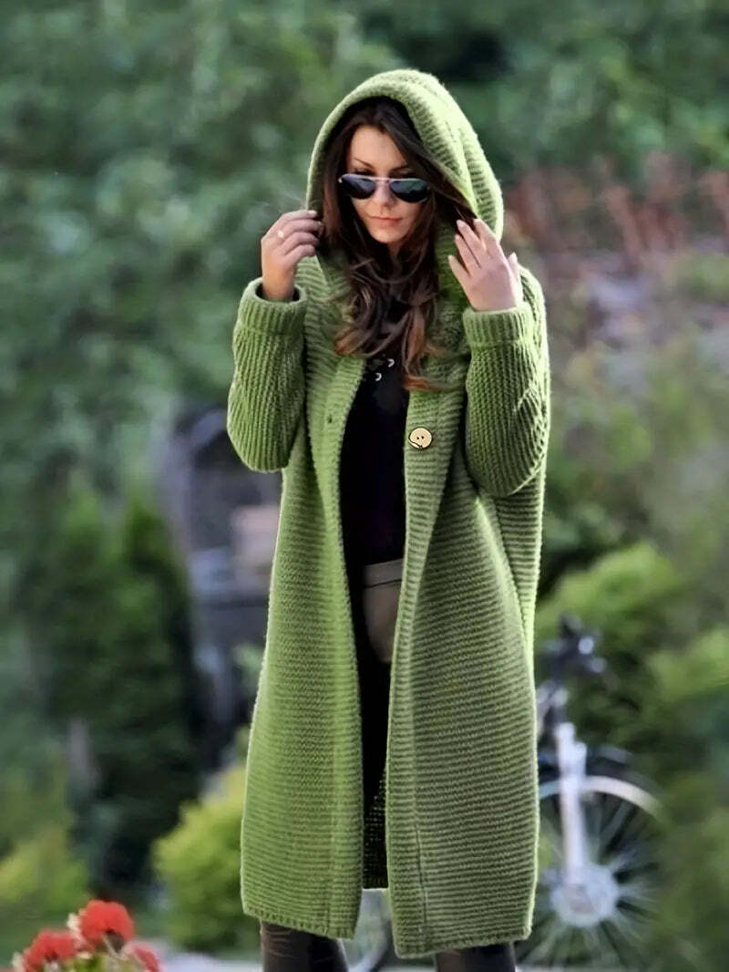 ModeGeist | Warme Longline Strickjacke