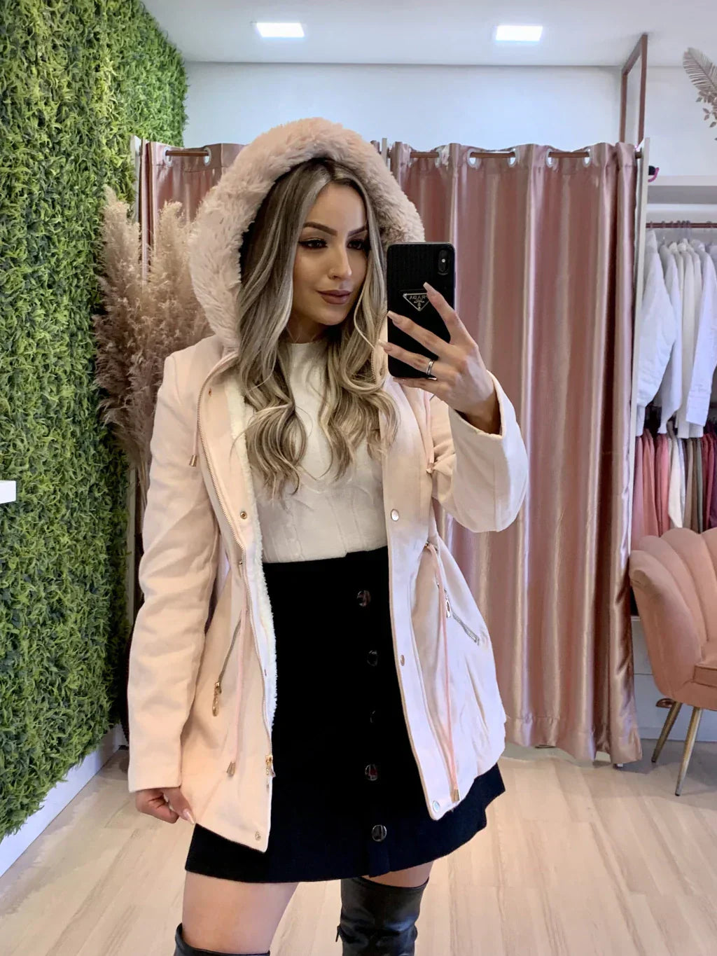 ModeGeist | Parka mit Fellkapuze