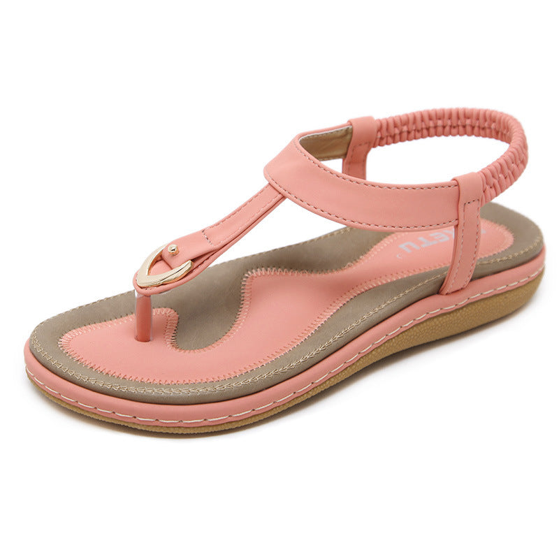 MODEGEIST Damen Flache Sandalen Fußgewölbestütze Verstellbare Riemen