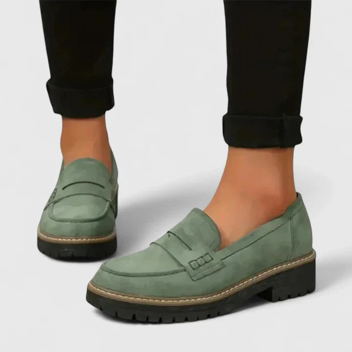 MODEGEIST Damen Loafer Komfort Ergonomisch Flexible Sohle