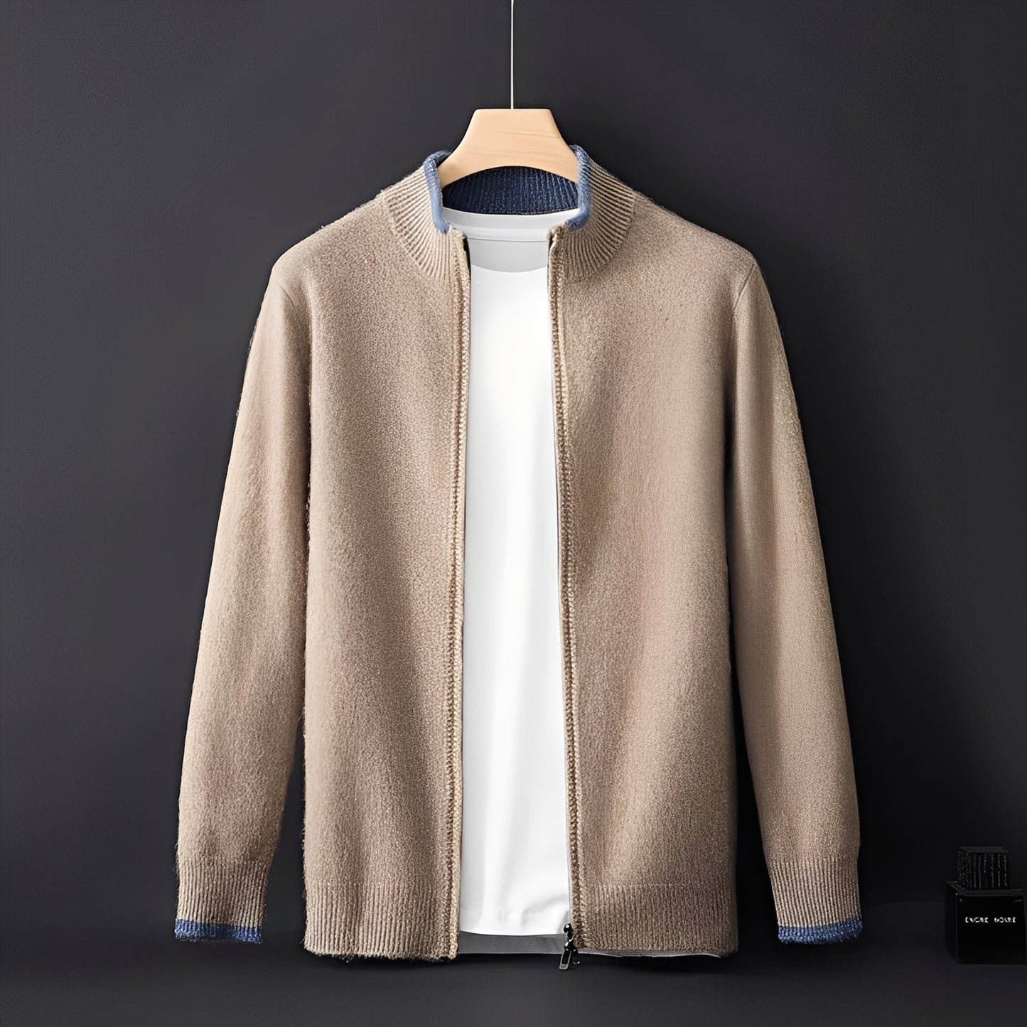 ModeGeist | Lässiger Cardigan mit Reißverschluss für Herren