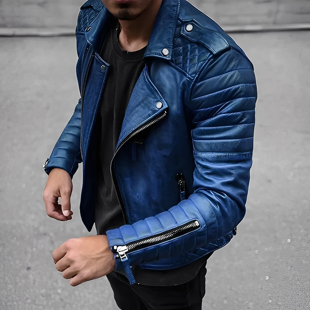 ModeGeist | Retro Lederjacke für Herren im stilvollen Design