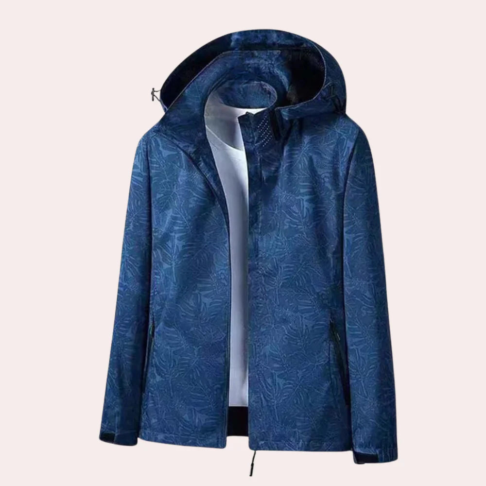 ModeGeist | Jacke - Leichtgewicht Gerade Passform - Abnehmbare Kapuze - Reißverschluss Taschen