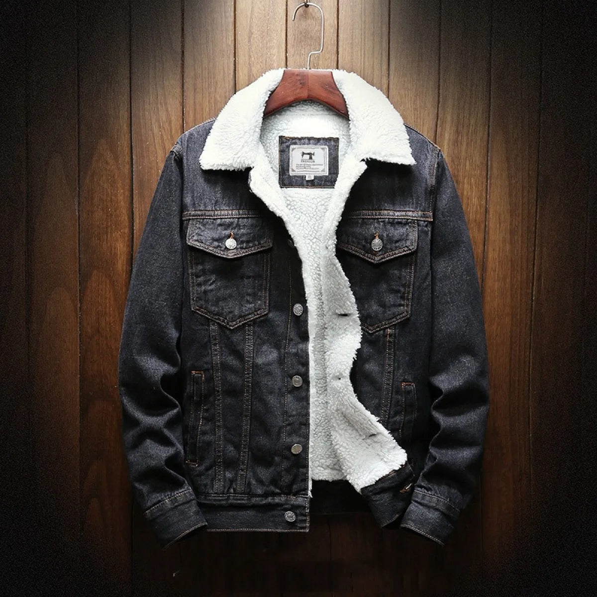 ModeGeist | Jeansjacke mit Fleece-Futter - Lior