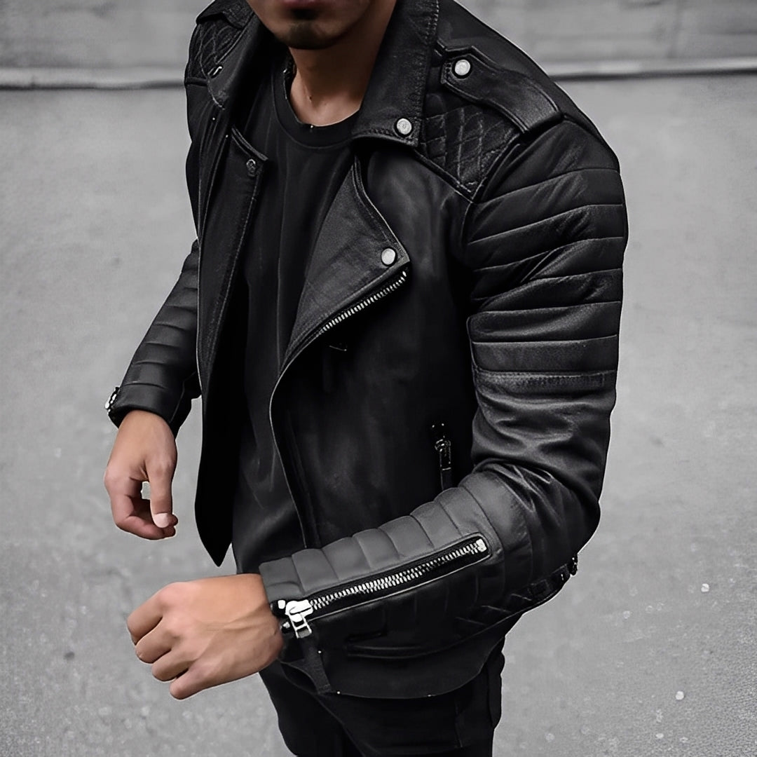 ModeGeist | Retro Lederjacke für Herren im stilvollen Design