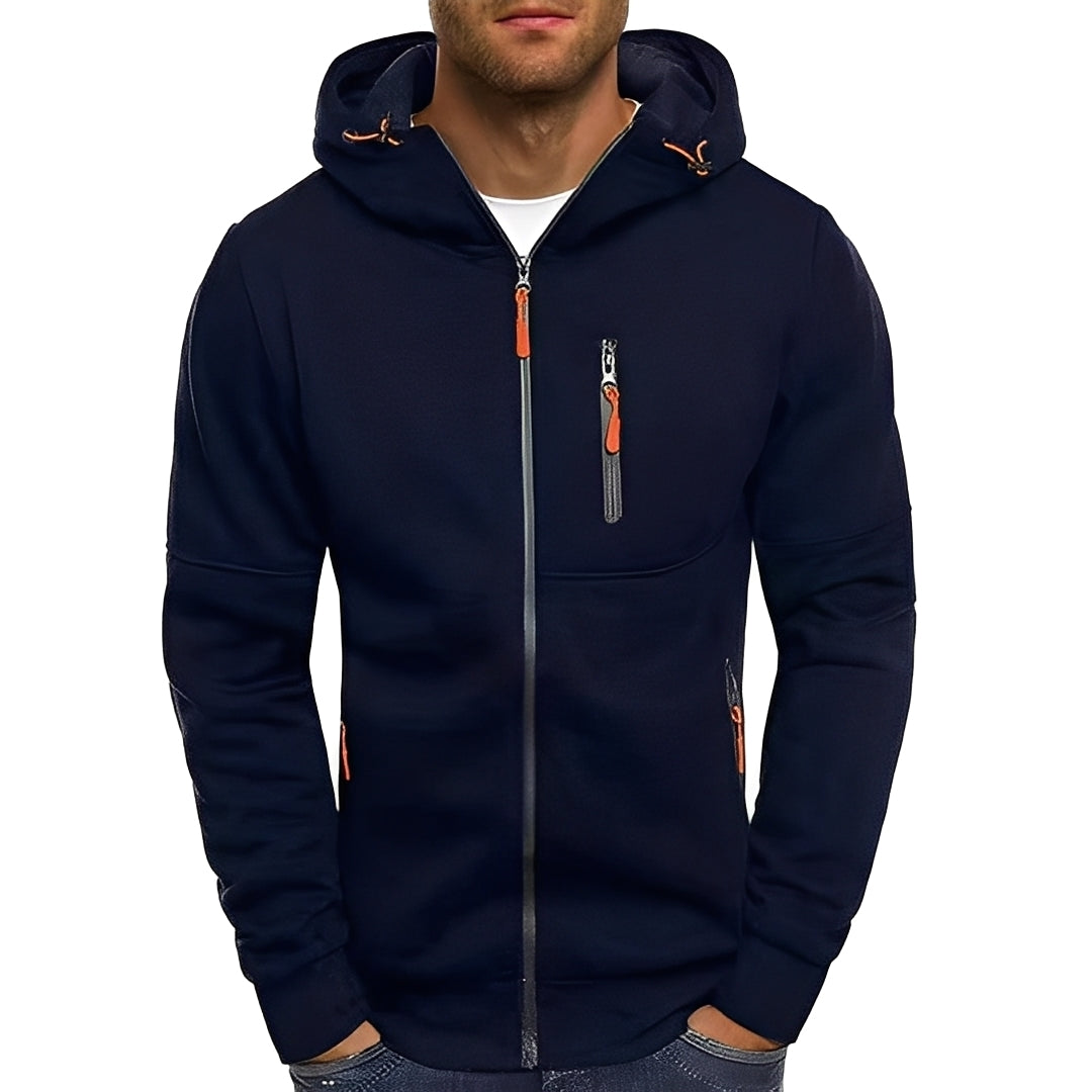 ModeGeist | Legere, stilvolle Kapuzenjacke für Herren
