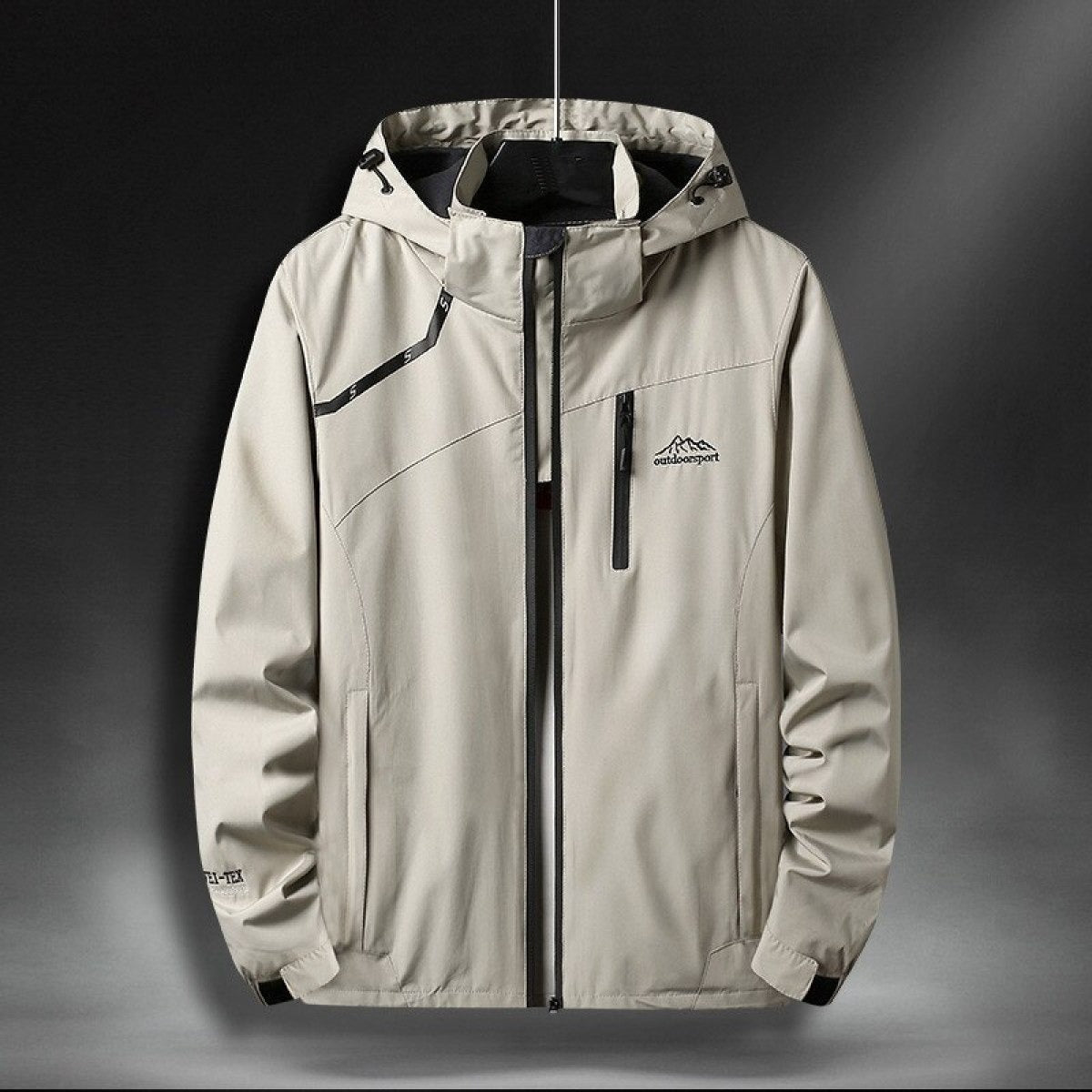 ModeGeist | Wasserdichte Herrenjacke mit Kapuze