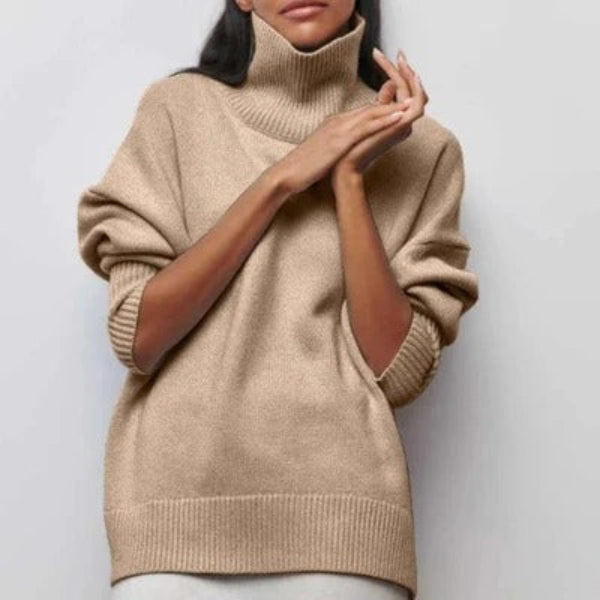 ModeGeist | Rollkragenpullover mit Geripptem Saum und Komfortpassform