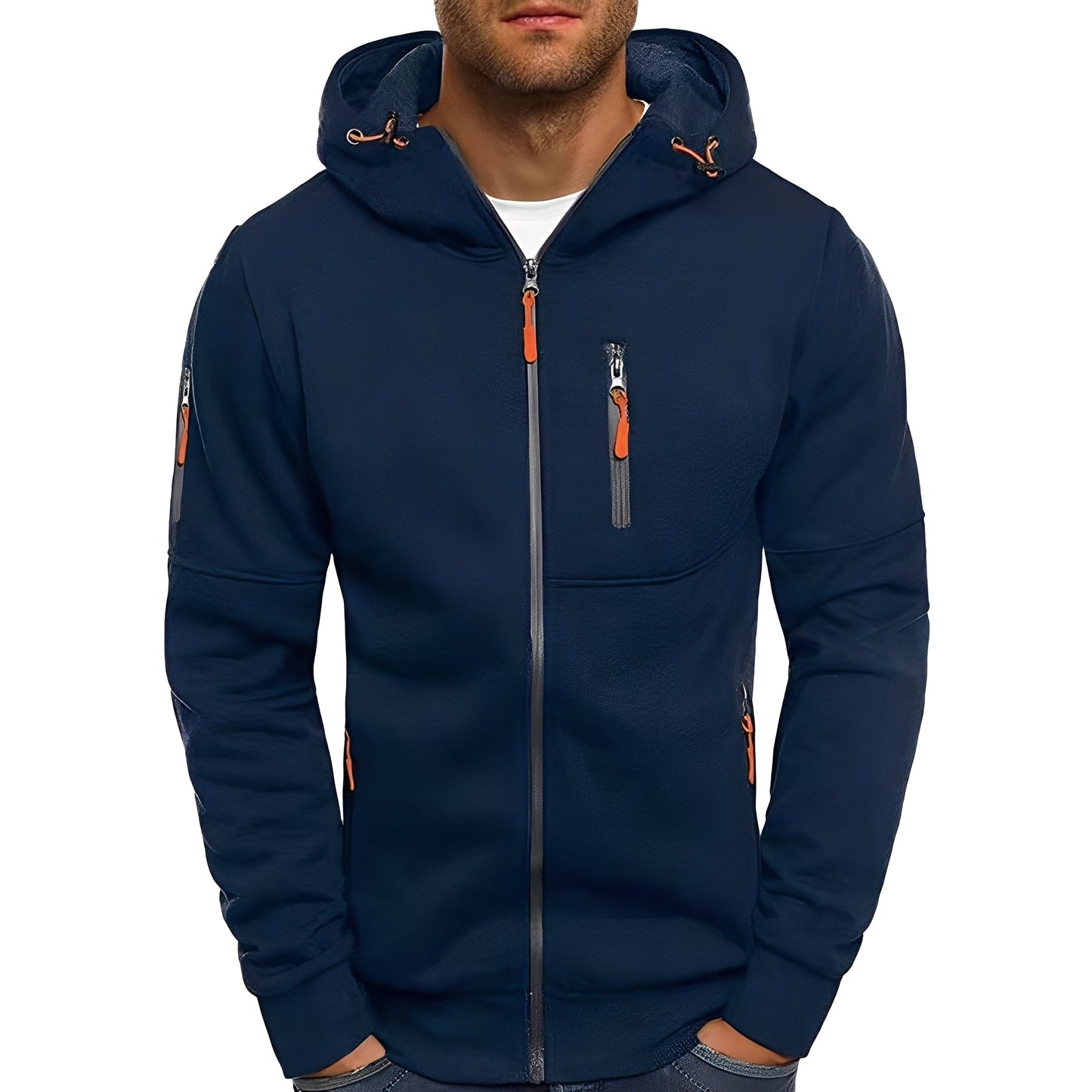 ModeGeist | Legere, stilvolle Kapuzenjacke für Herren